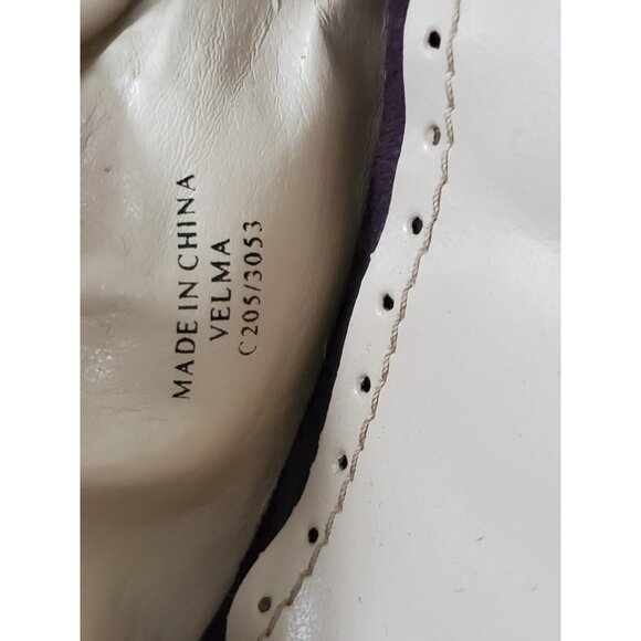 Adrienne Vittadini VELMA Slip on Ballet Flats Purple Suede Leather 9 - Picture 8 of 10